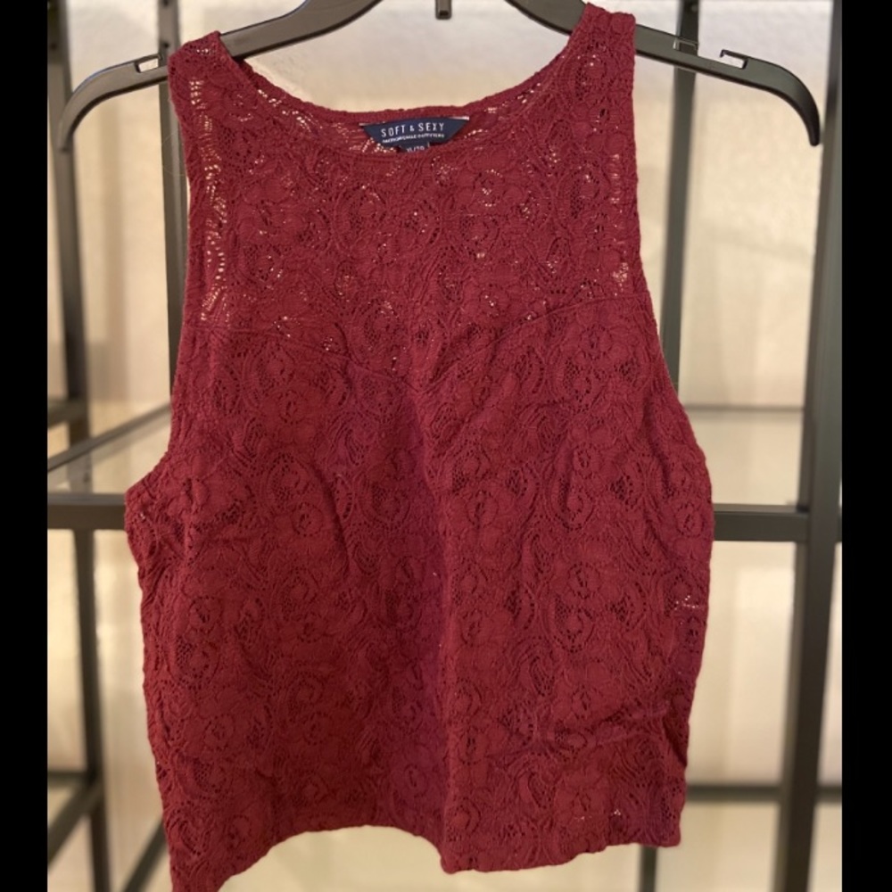 Lace Cropped Tank